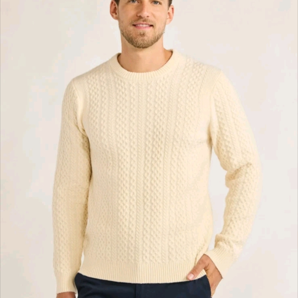 Free Assembly Men's Fisherman Sweater Sz XXL Or XXXL